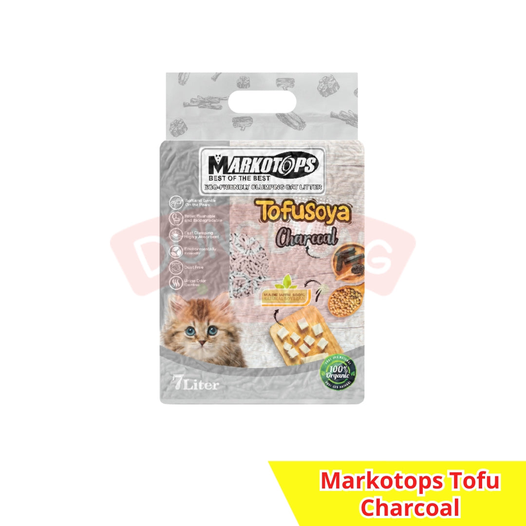 Markotops Tofu Cat Litter 7L - Pasir Kucing soya 7 L