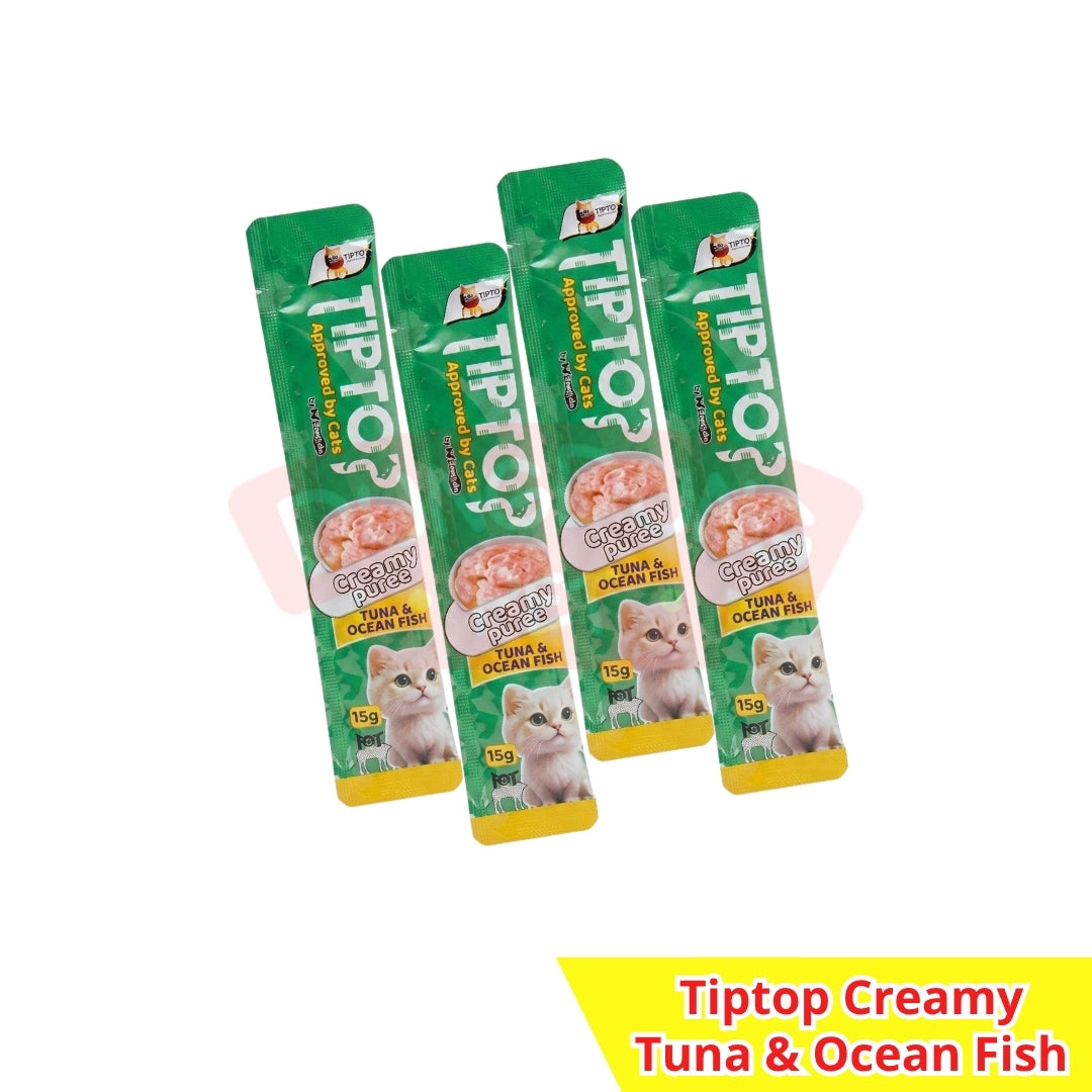 Tiptop Creamy Treats 15g x 4 pcs- Snack Kucing