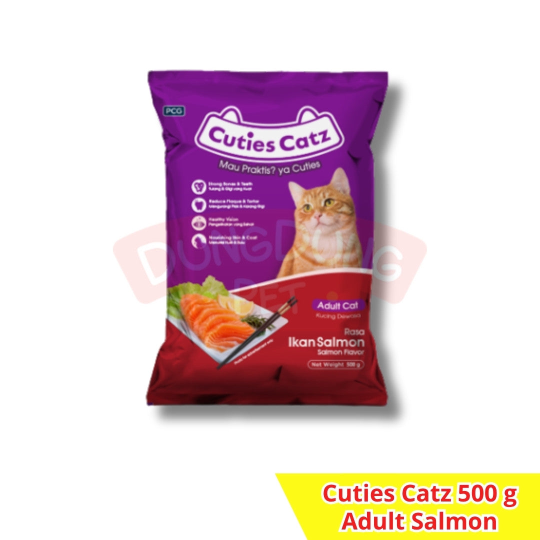 Cuties Catz Adult Tuna/Salmon 500g Freshpack