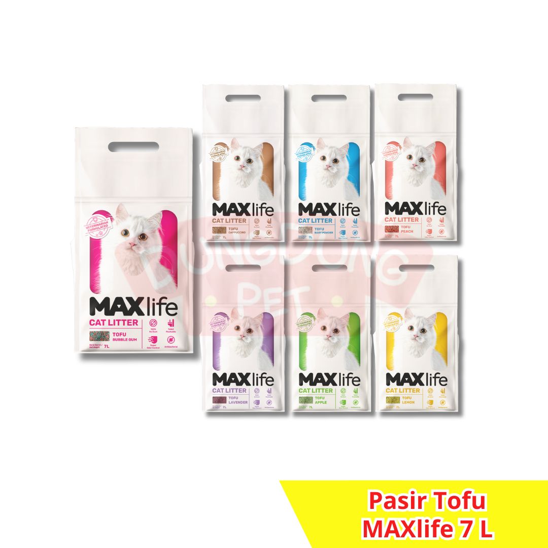 Maxlife Tofu 7L Pasir Kucing gumpal wangi