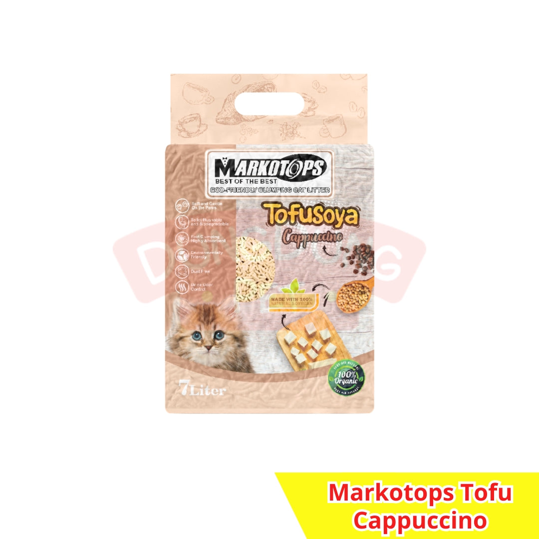 Markotops Tofu Cat Litter 7L - Pasir Kucing soya 7 L