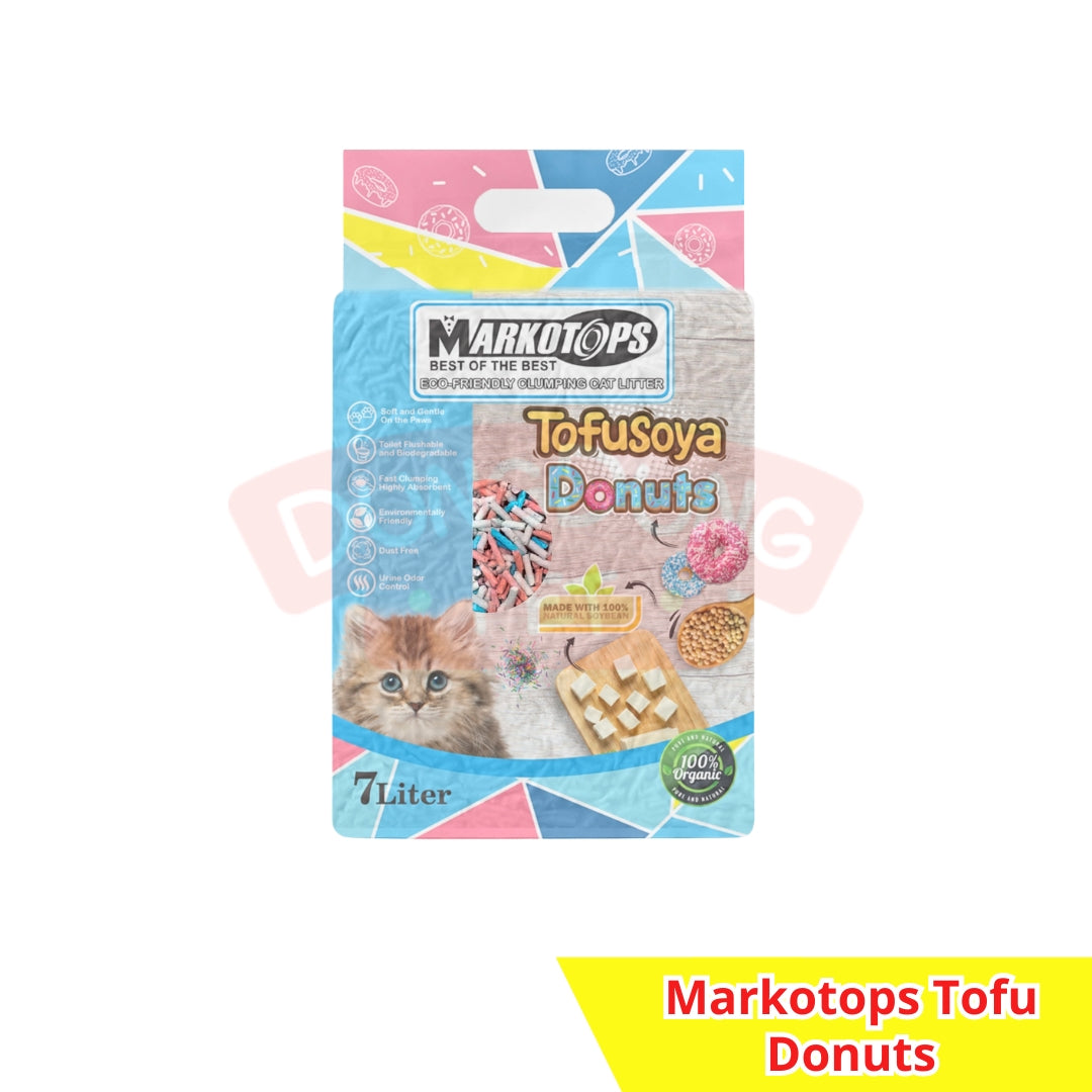 Markotops Tofu Cat Litter 7L - Pasir Kucing soya 7 L