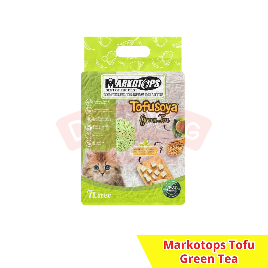 Markotops Tofu Cat Litter 7L - Pasir Kucing soya 7 L