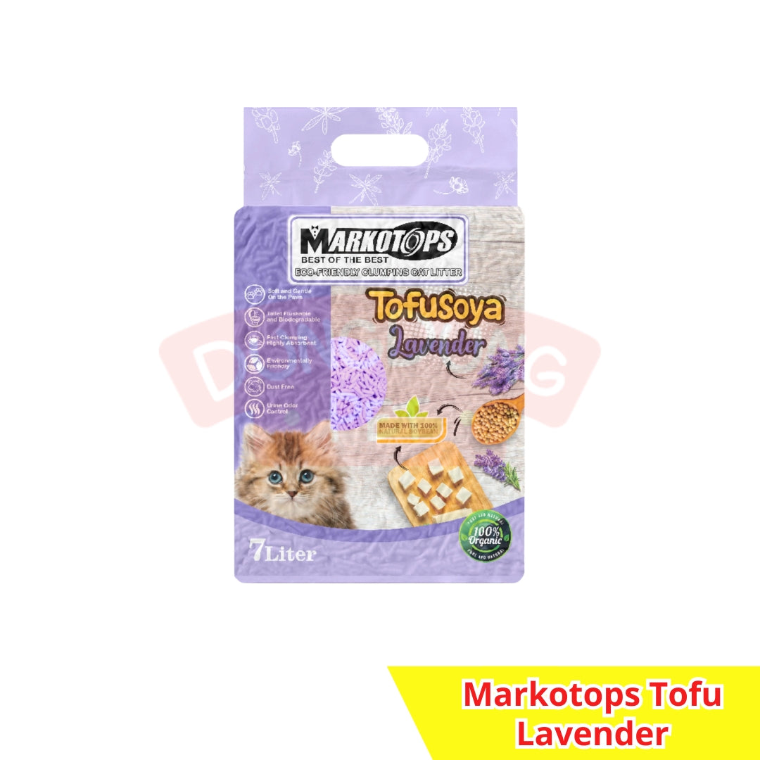 Markotops Tofu Cat Litter 7L - Pasir Kucing soya 7 L