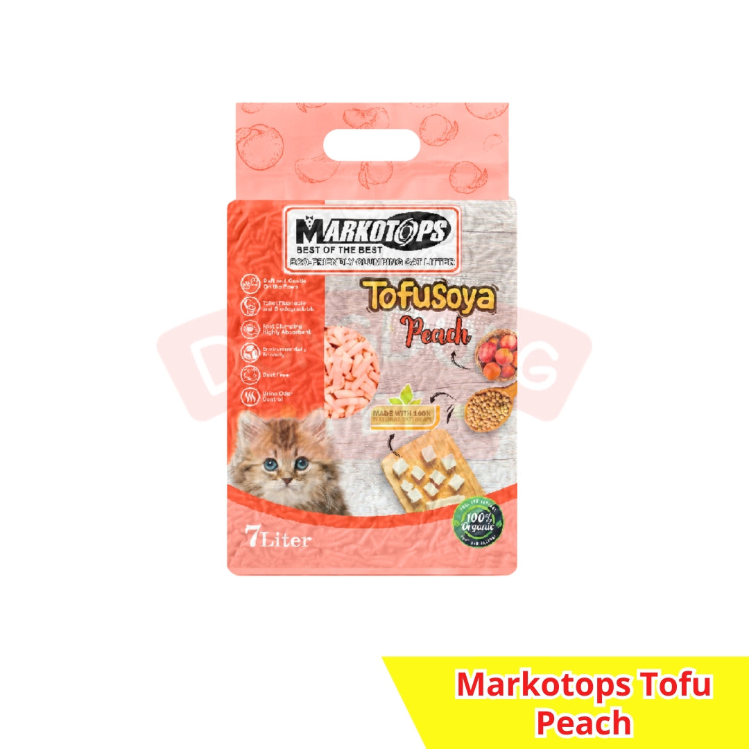 Markotops Tofu Cat Litter 7L - Pasir Kucing soya 7 L