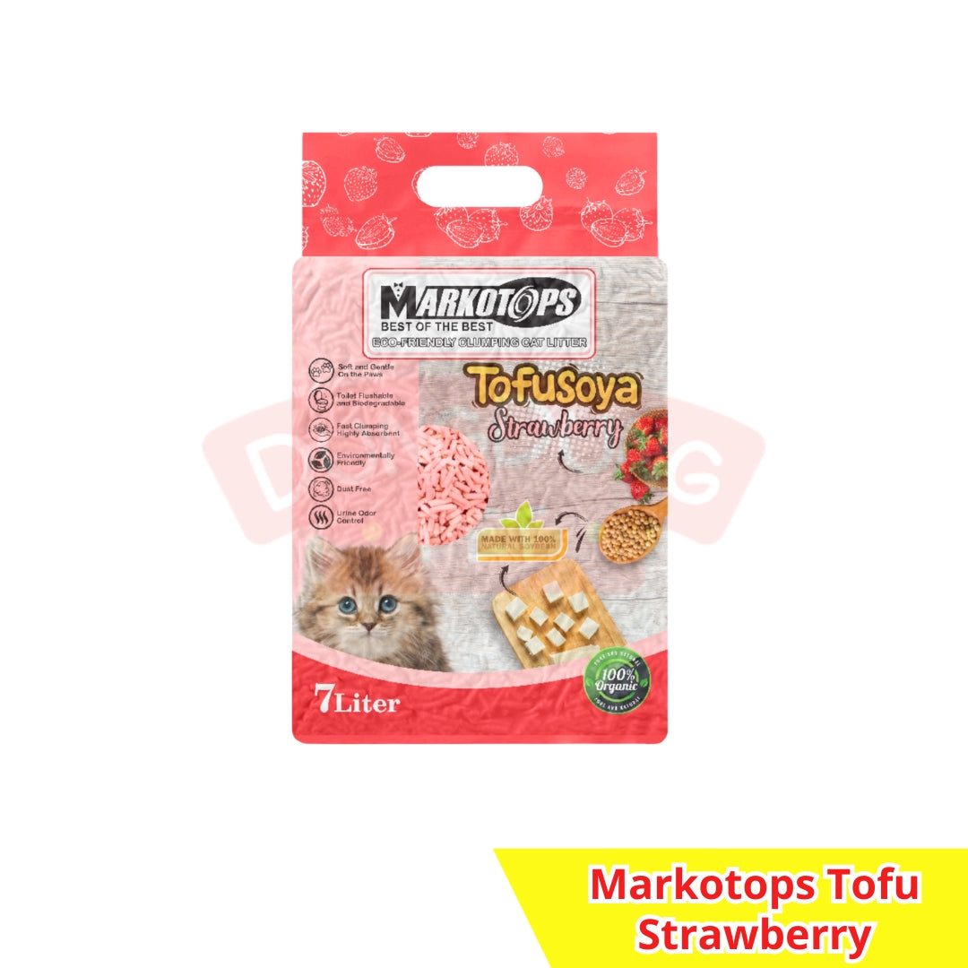 Markotops Tofu Cat Litter 7L - Pasir Kucing soya 7 L