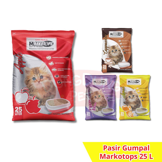 MARKOTOPS 25L Pasir Kucing gumpal wangi 25 L