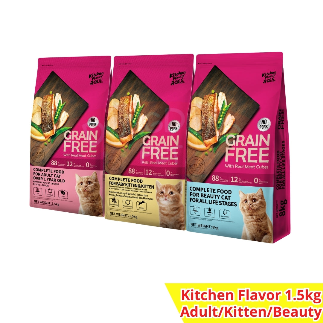 Kitchen Flavor Adult, KItten, Beauty Cat 1,5kg Freshpack 1.5kg Grain Free