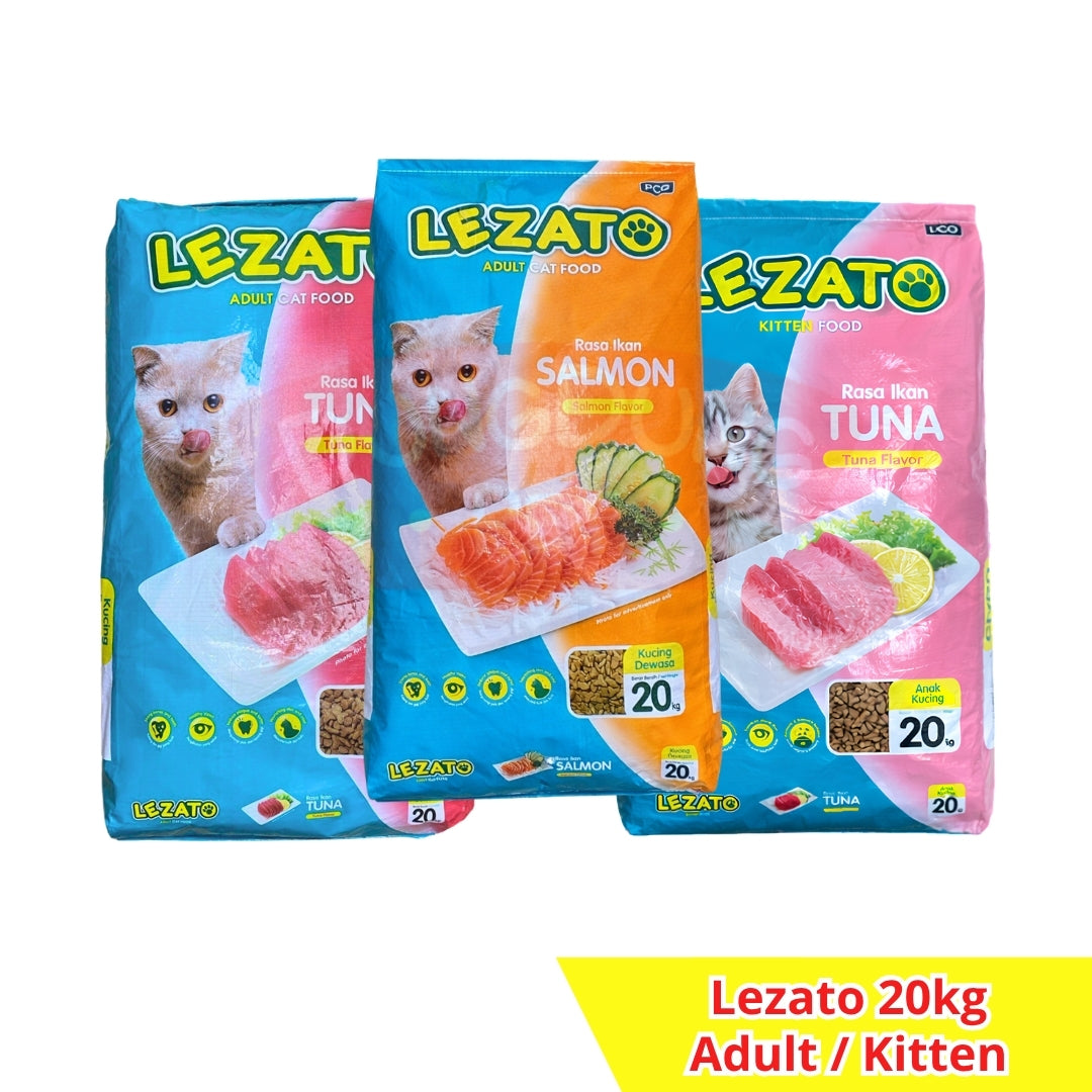 Lezato Cat Food 20kg - makanan kucing Dry Food 20 kg