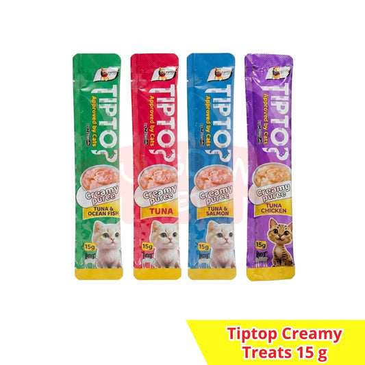 Tiptop Creamy Treats 15g x 4 pcs- Snack Kucing