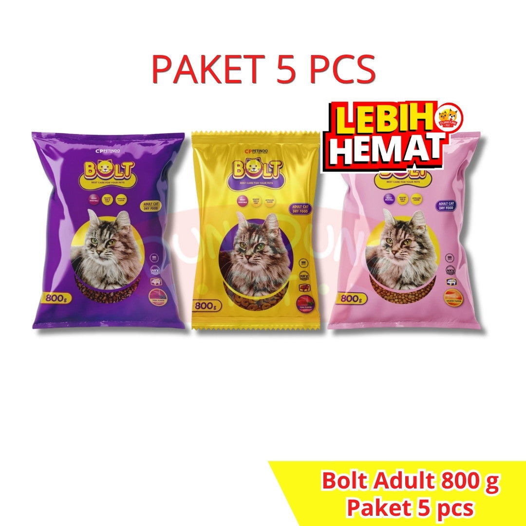 5 PCS Bolt Tuna/Salmon 800g beneran - Cat Food 800 g bkn 1KG repack