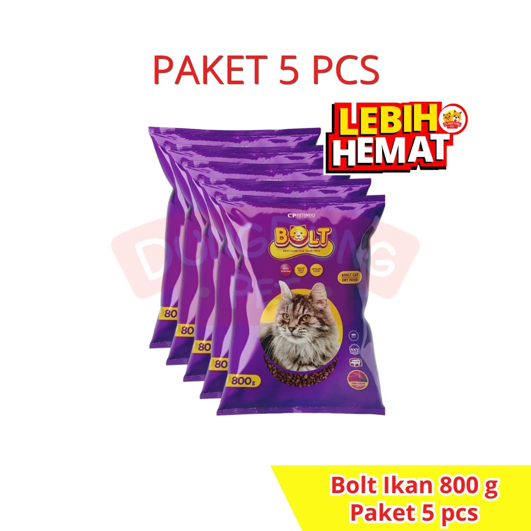 5 PCS Bolt Tuna/Salmon 800g beneran - Cat Food 800 g bkn 1KG repack