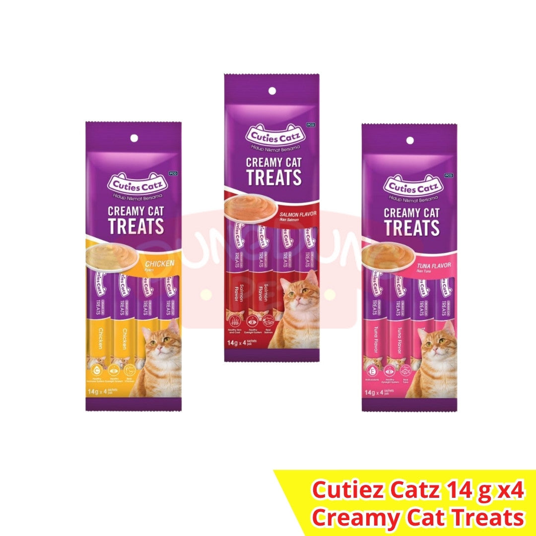 Cuties Catz CREAMY Treats Snack Kucing