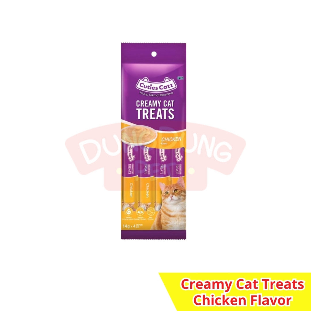 Cuties Catz CREAMY Treats Snack Kucing