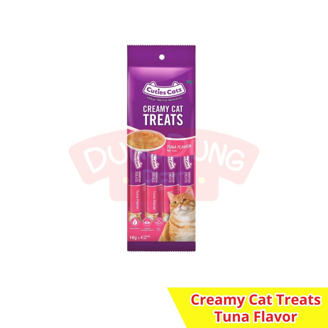 Cuties Catz CREAMY Treats Snack Kucing