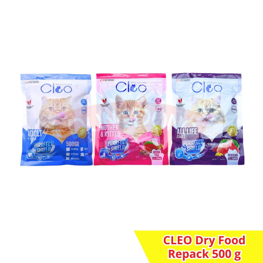 Cleo REPACK Adult/Kitten/Persian 500g Dry Food