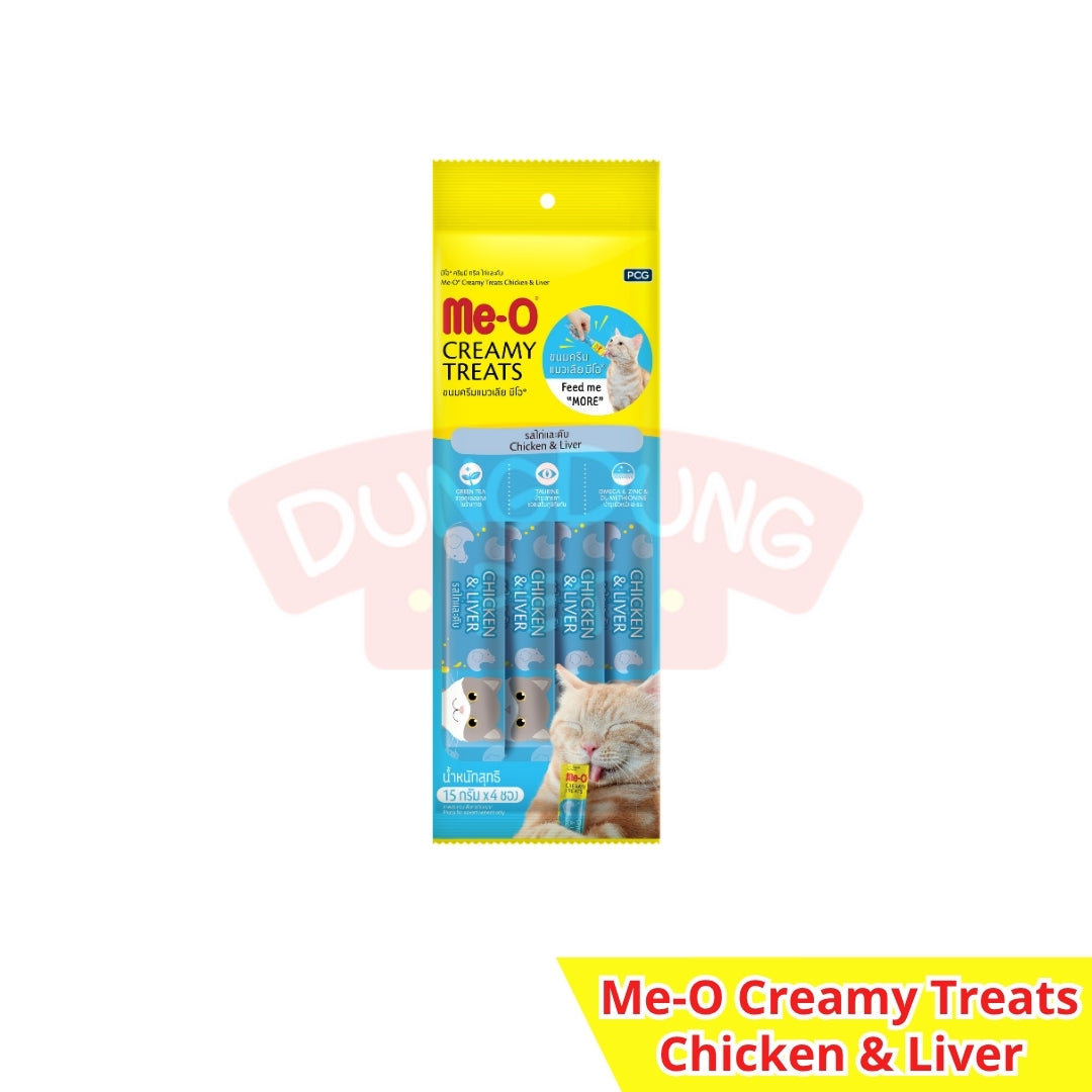 Meo Creamy Treats Adult 15g x 4 pcs- Snack Kucing
