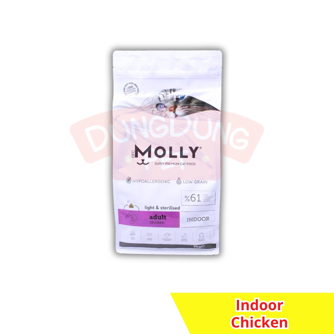 Molly Adult Dry Cat Food 2kg - Makanan kering kucing 2 kg