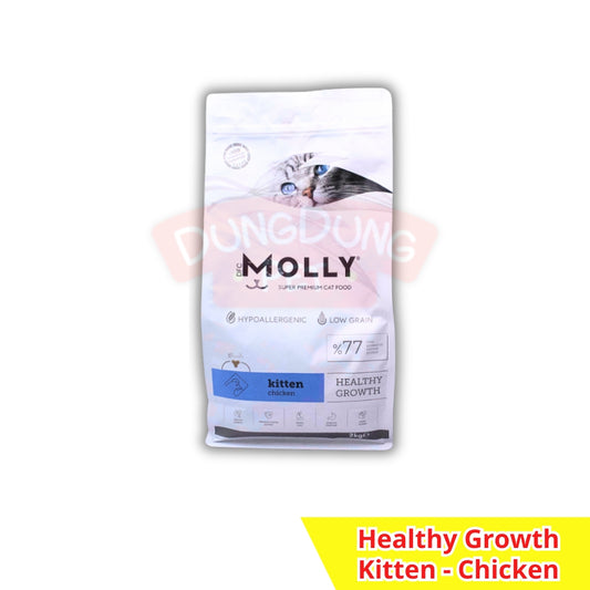 Molly KITTEN Dry Cat Food 2kg - Makanan kering anak kucing 2 kg