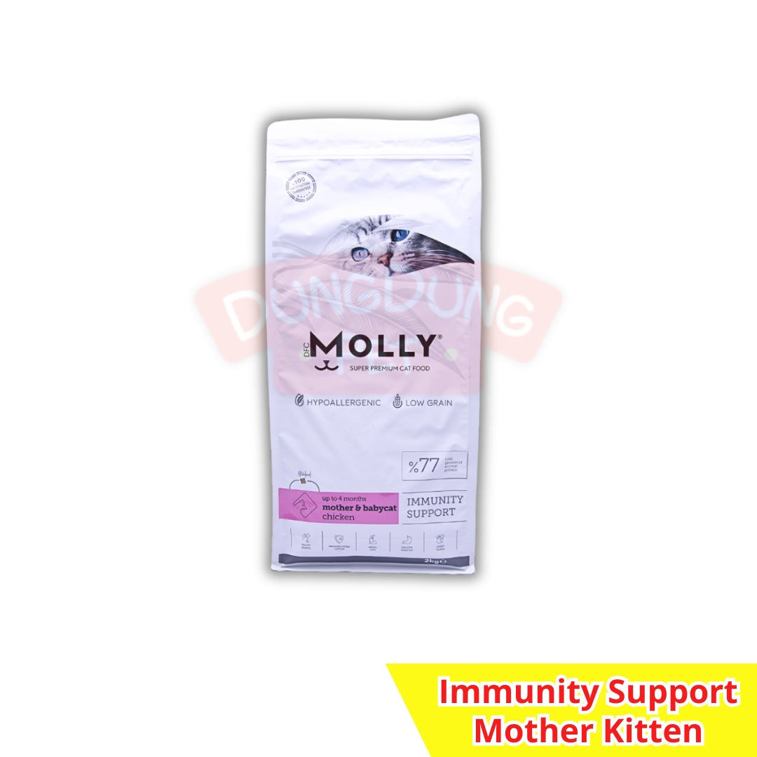 Molly KITTEN Dry Cat Food 2kg - Makanan kering anak kucing 2 kg