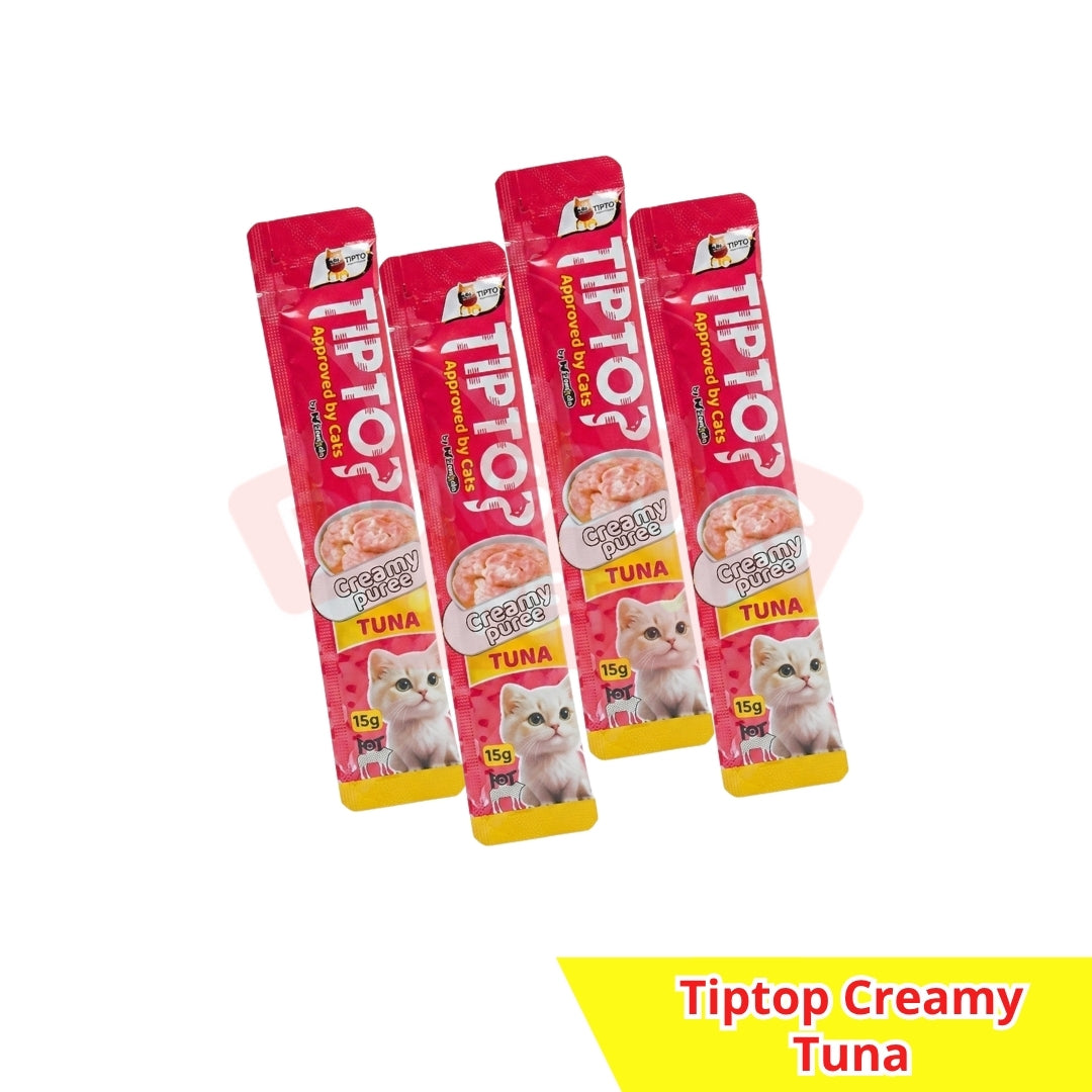 Tiptop Creamy Treats 15g x 4 pcs- Snack Kucing