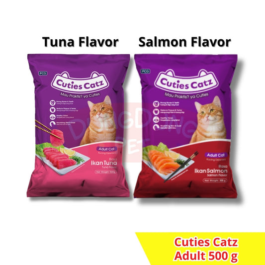 Cuties Catz Adult Tuna/Salmon 500g Freshpack