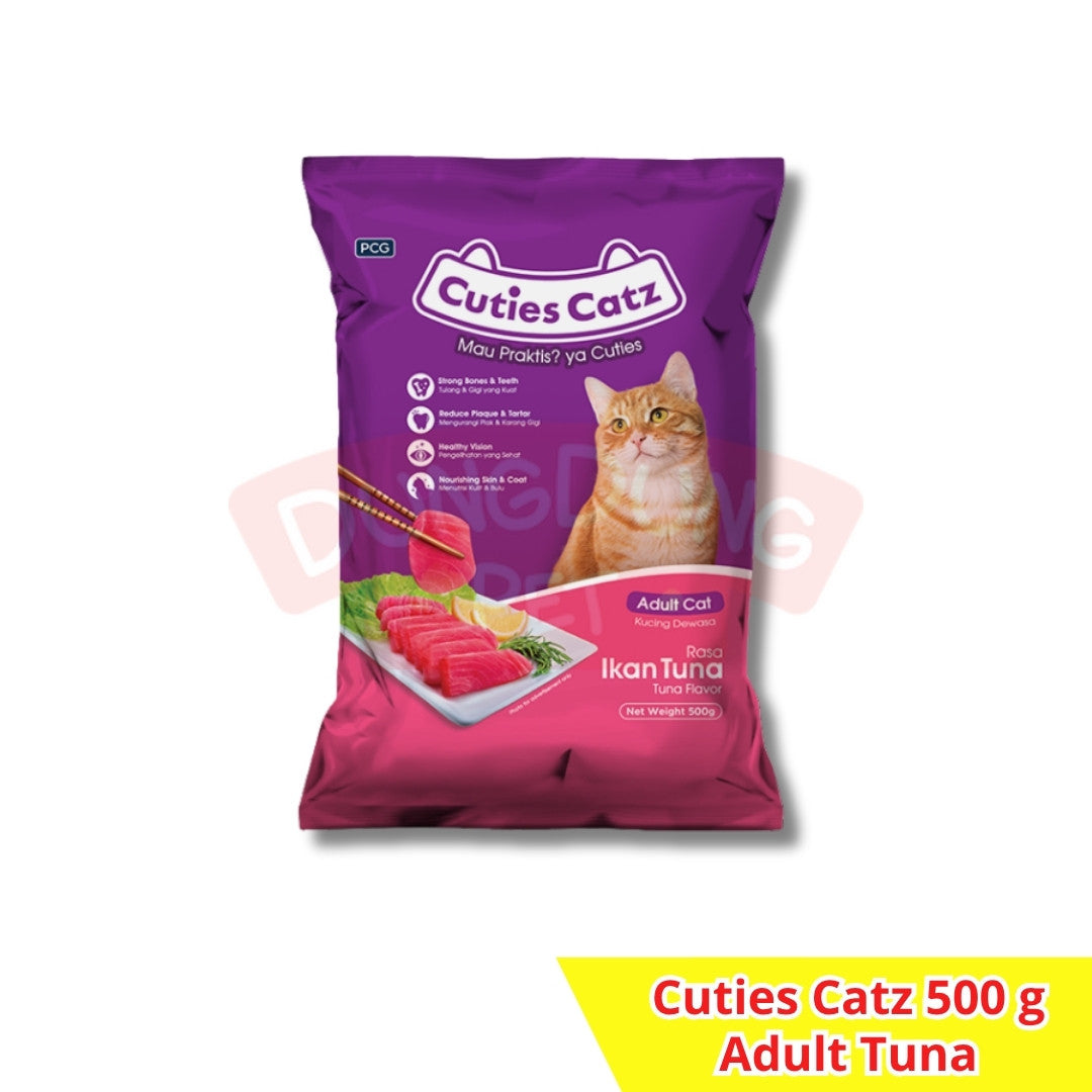 Cuties Catz Adult Tuna/Salmon 500g Freshpack