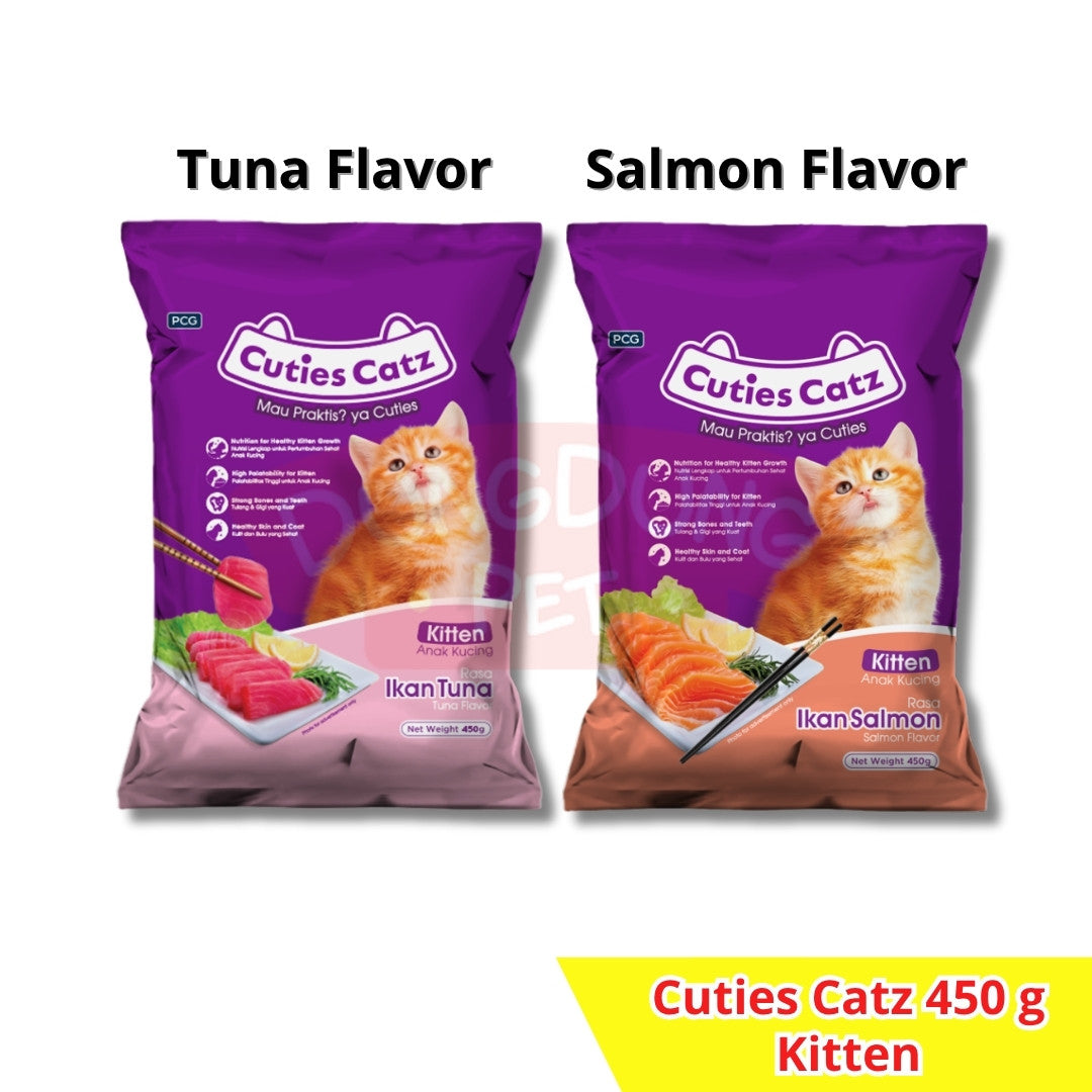 Cuties Catz Kitten Tuna/Salmon 450g Freshpack