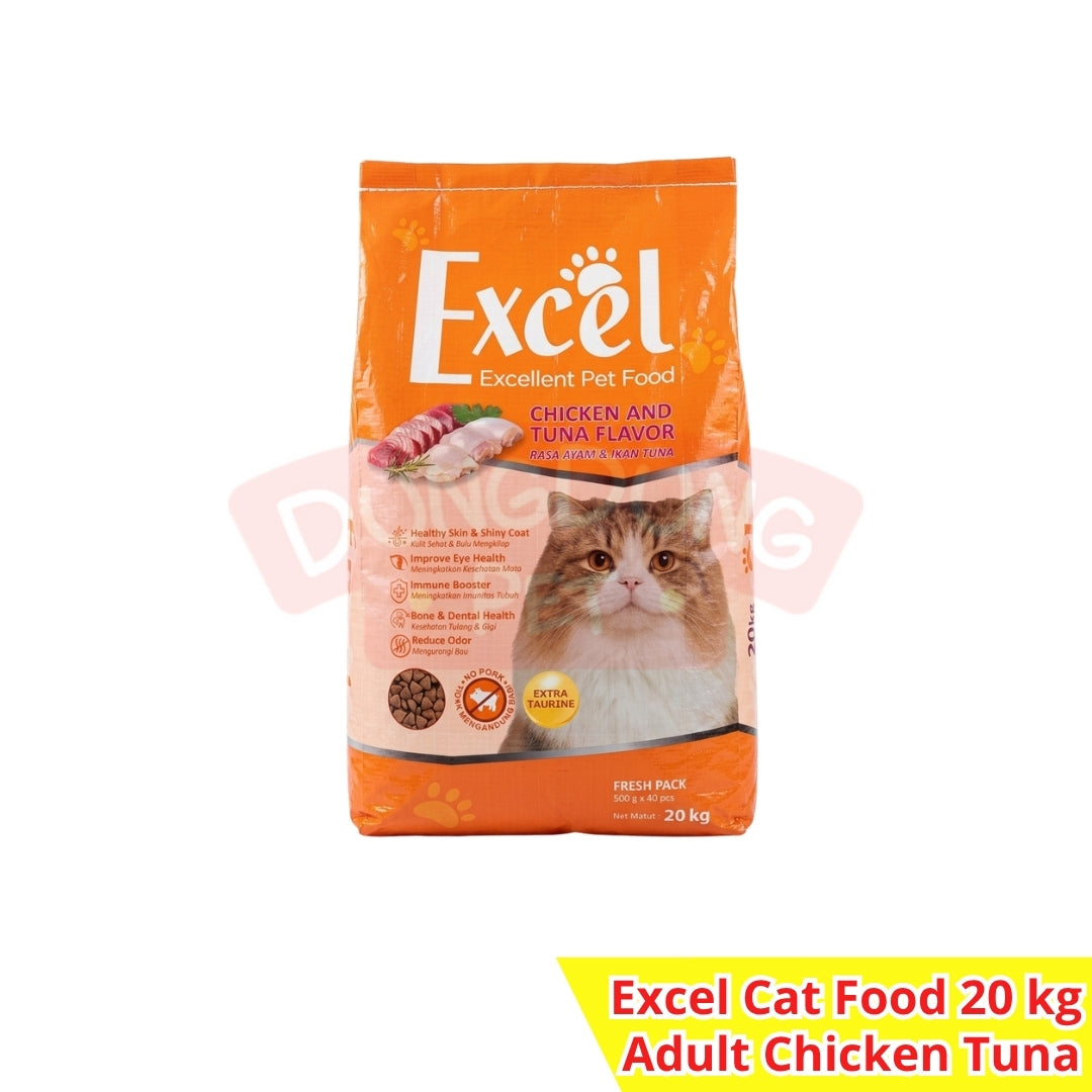 EXCEL cat food 20kg - makanan kucing