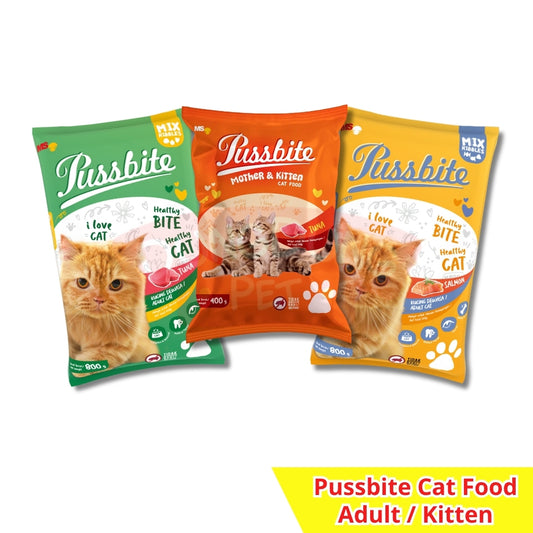 PUSSBITE 800g/400g adult/kitten freshpack