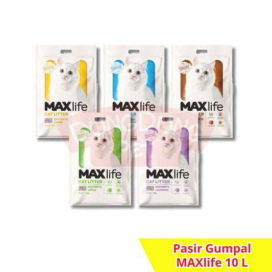 Maxlife 10L Pasir Kucing gumpal wangi