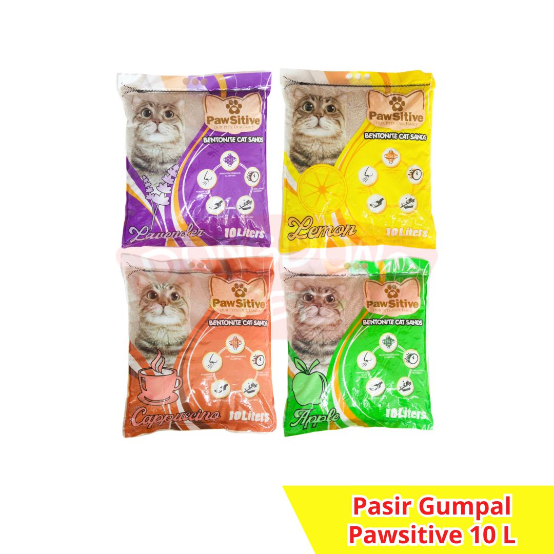 Pawsitive 10L Pasir Kucing gumpal wangi