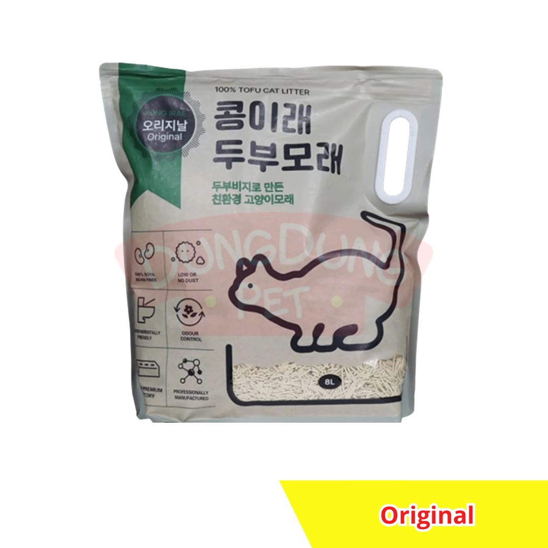 Kong Irae Tofu 8L Pasir Kucing gumpal wangi