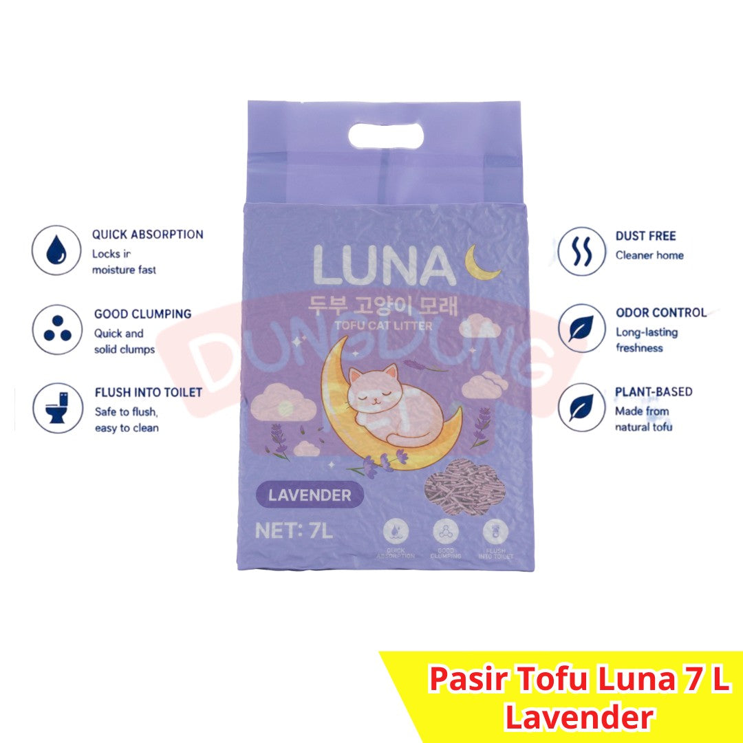 Luna Tofu Cat Litter 7L - Pasir gumpal wangi 7 L top markotops to the max