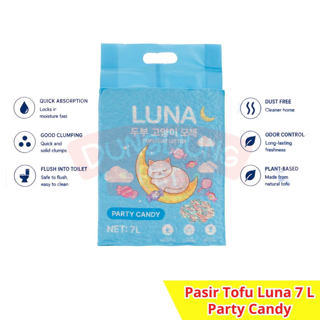 Luna Tofu Cat Litter 7L - Pasir gumpal wangi 7 L top markotops to the max